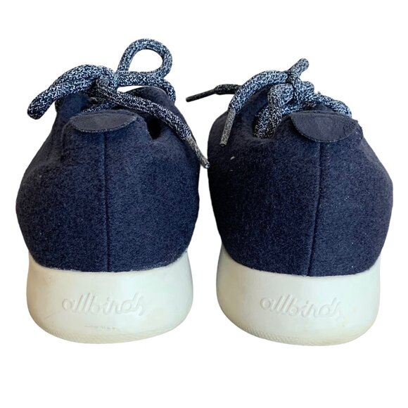 ALLBIRDS Navy Blue Wool Washable Comfortable Men's Running Shoes Size 10 - Picture 7 of 10